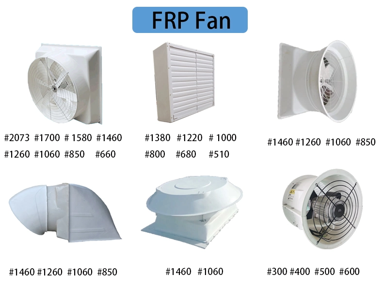 1460 New Type Square FRP Negative Pressure Fan Exhaust Fan